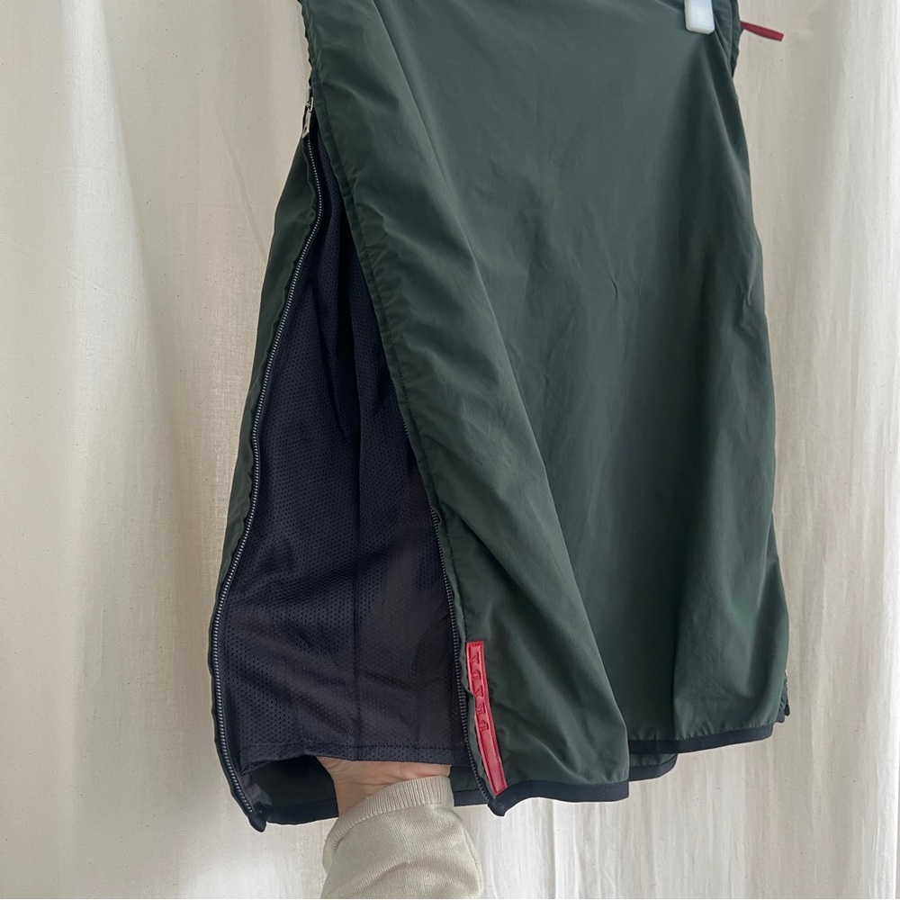 Prada sports nylon skirts from the 00s